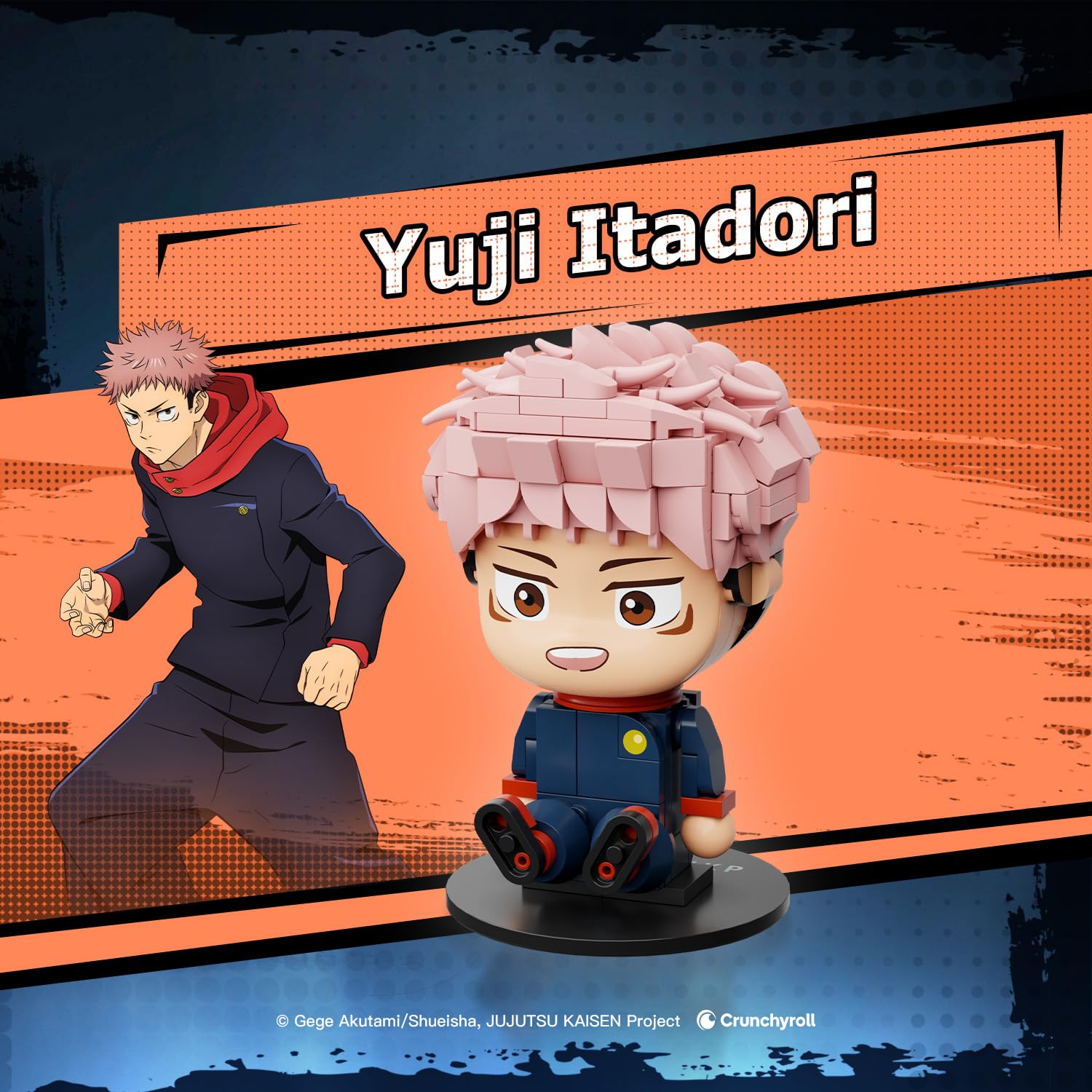 puremind JJK Chibi-Sammelset, Jujutsu Kaisen Mini-Figuren, 6er-Set | Offiziell lizenziert, bewegliche arme, chibi-look, keine doppelten motive, zum bauen, für regal, vitrine, sammlung und deko