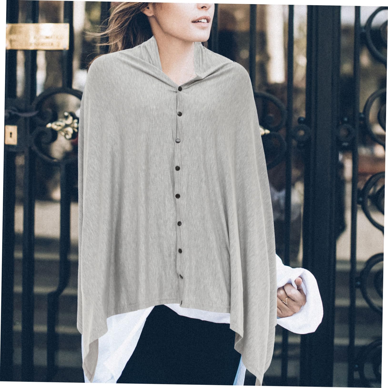 2stücke Stillponcho Aus Baumwolle Stillüberzug Für Stillabdeckung Multifunktional Als Sonnenschutz Für Kinderwagen Bettdecke Verwendbar Einfach Und Praktisch Für Stillen
