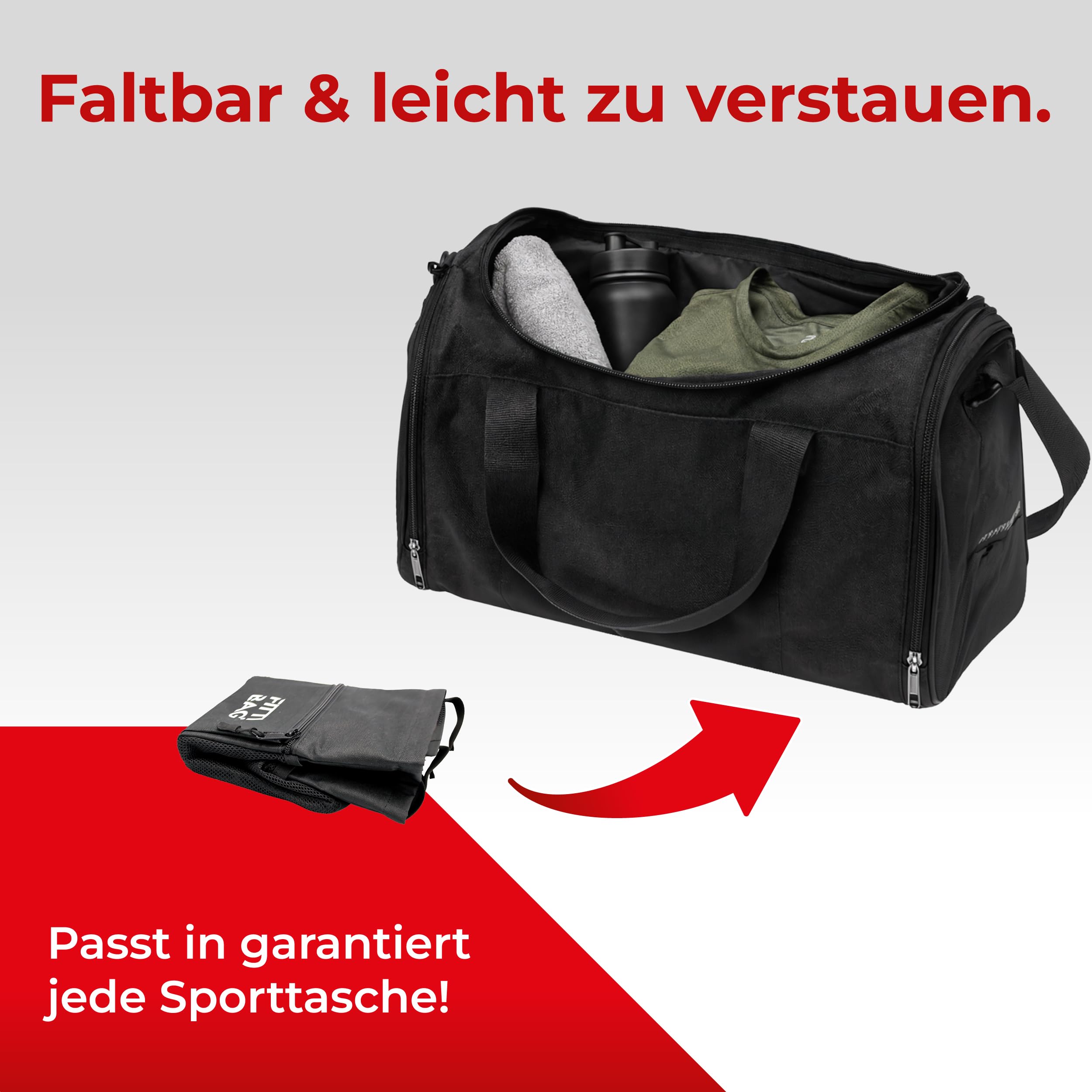 Gym Tasche klein Fitnessstudio Organizer für Handy, Schlüssel & Zubehör – kompakte Sporttasche mit Trinkflaschenfach für dein Training