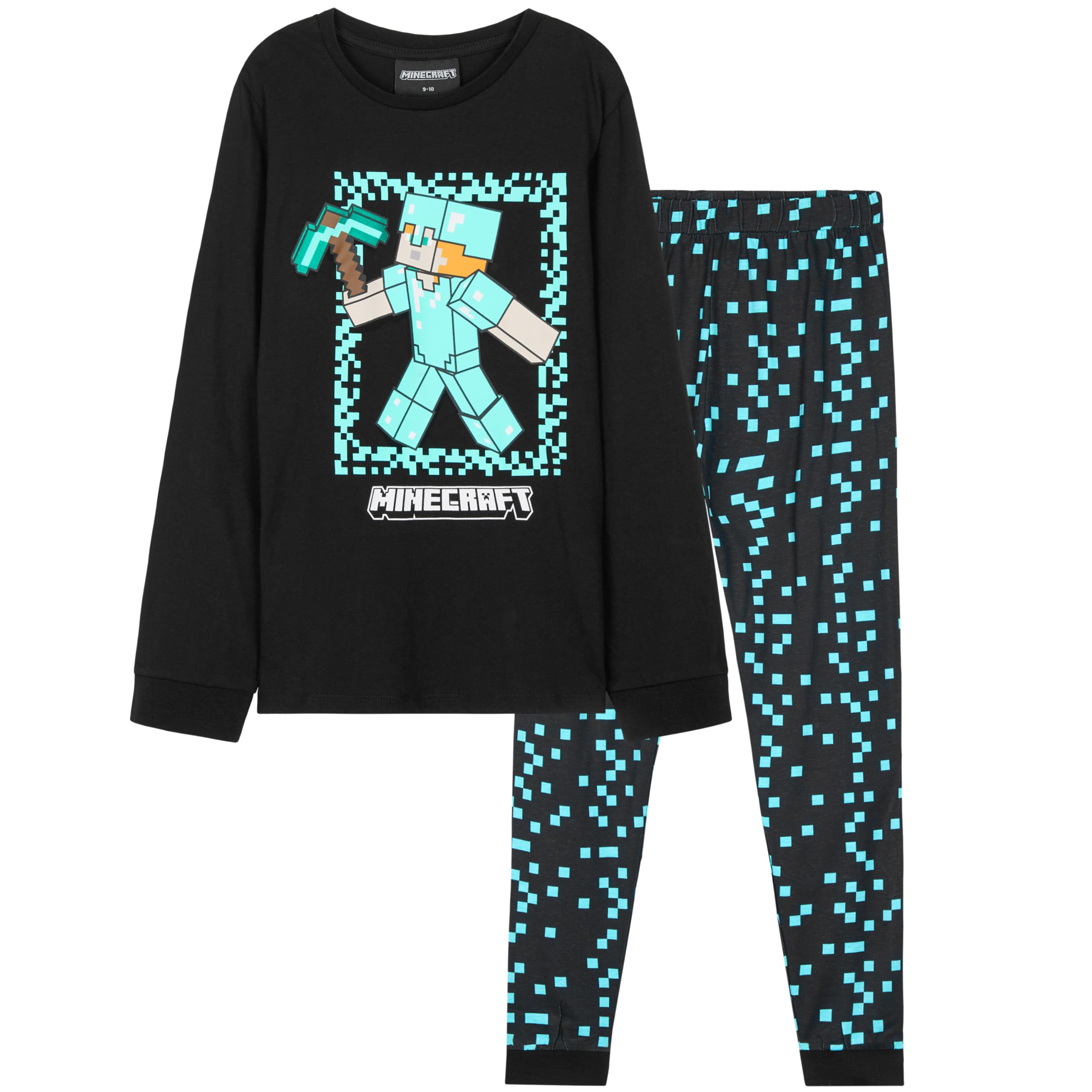 Minecraft Boy's Pyjama Set - Black - 11-12 Years