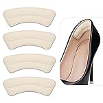 Heel Grips Liner, Cushions Heel Pads Insert Prevent Too Big, Slipping, Blisters, Filler for Loose Shoe Fit (Pale Apricot)
