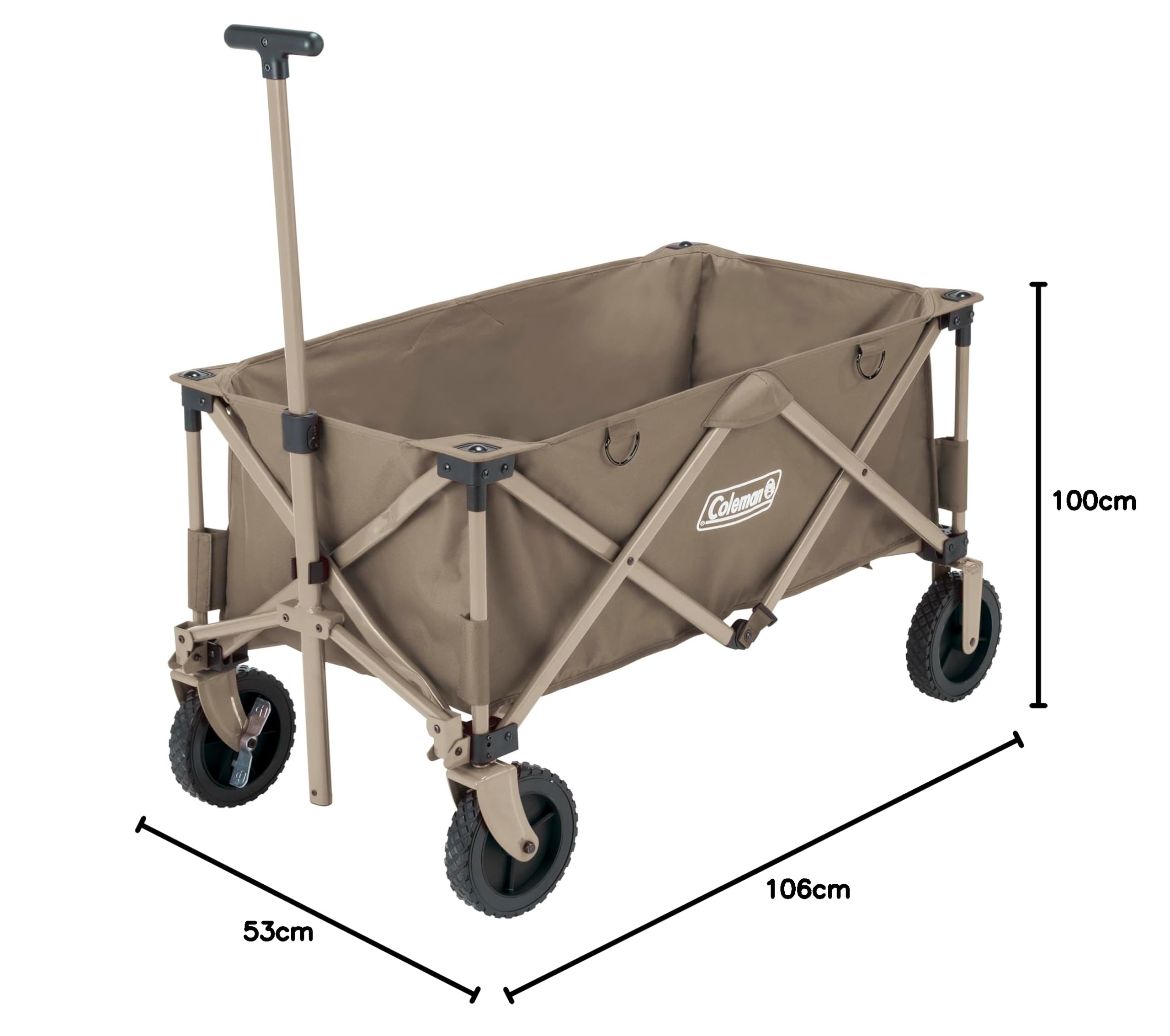Coleman Carry Cart Outdoor Wagon, Load Capacity Approx. 220.5 lbs