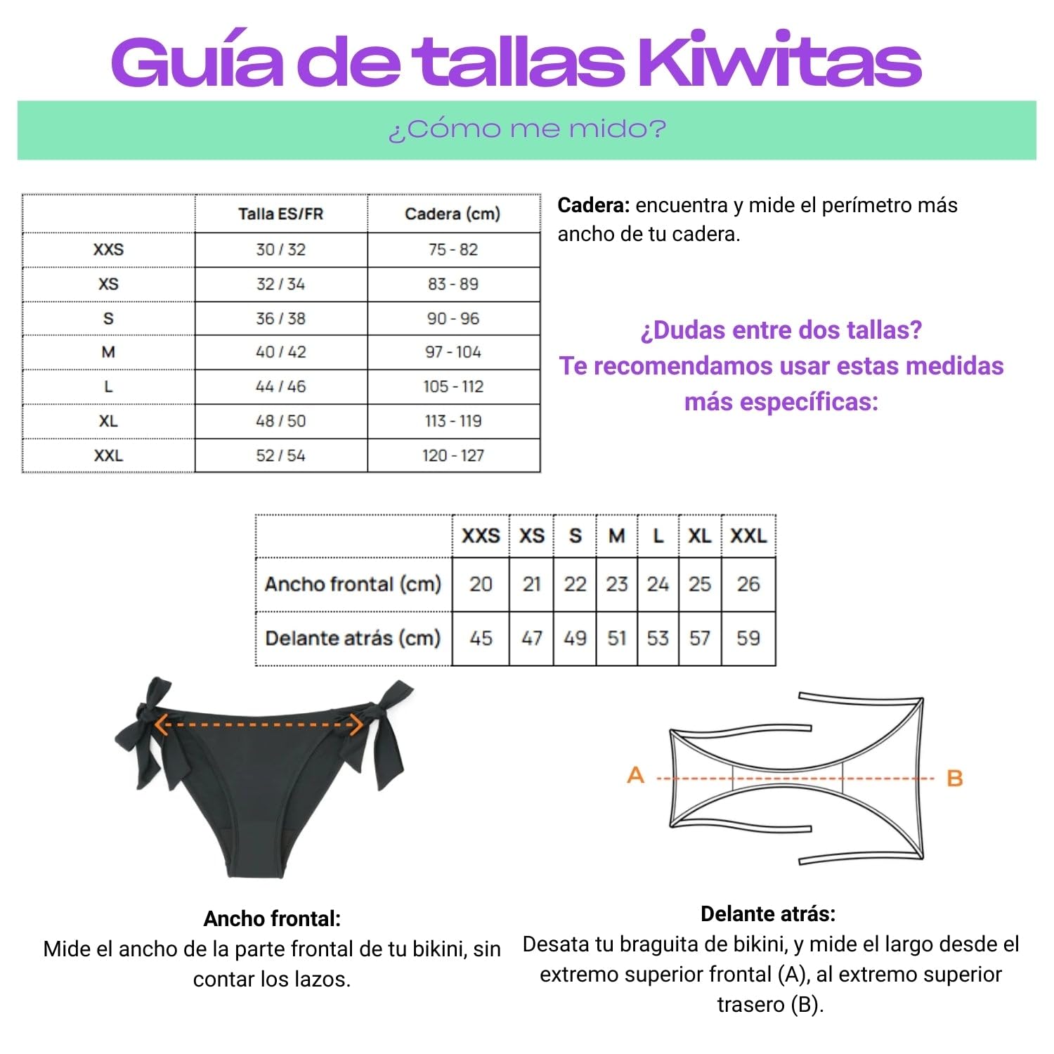 Platanomelón Kiwitas Playa - Bikini Menstrual
