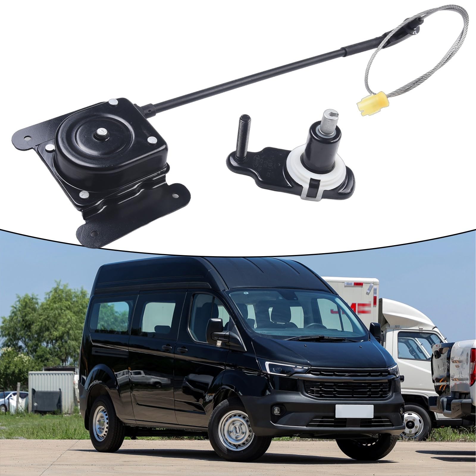 Soporte de rueda de repuesto con cabrestante, reemplazo directo y fácil instalación Plug and Play para Ford para Transit 2014+, Custom 2012+