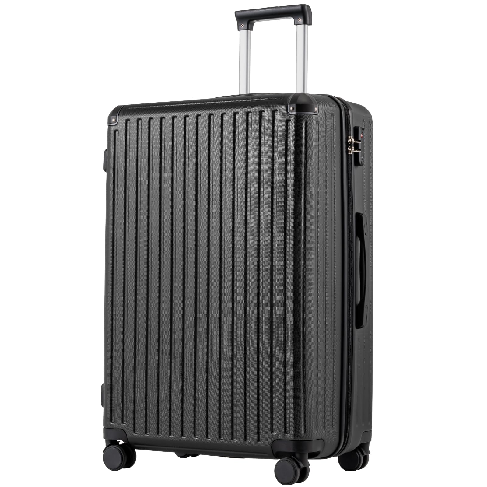 COOLIFE Koffer Trolley-Koffer Hartschalen-Koffer Rollkoffer Reisekoffervon ABS-Material mit TSA-Schloss Teleskopgriff und 4 Zwillingsrollen
