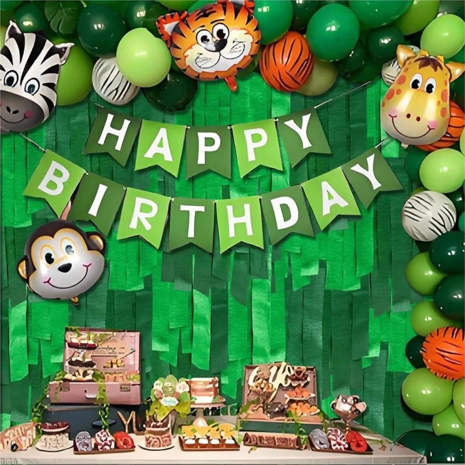 Crepe Paper Streamers 8 Rolls 656ft Pack of Deep Green and Grass Party Steamers Set for Decoration Wedding Birthday
