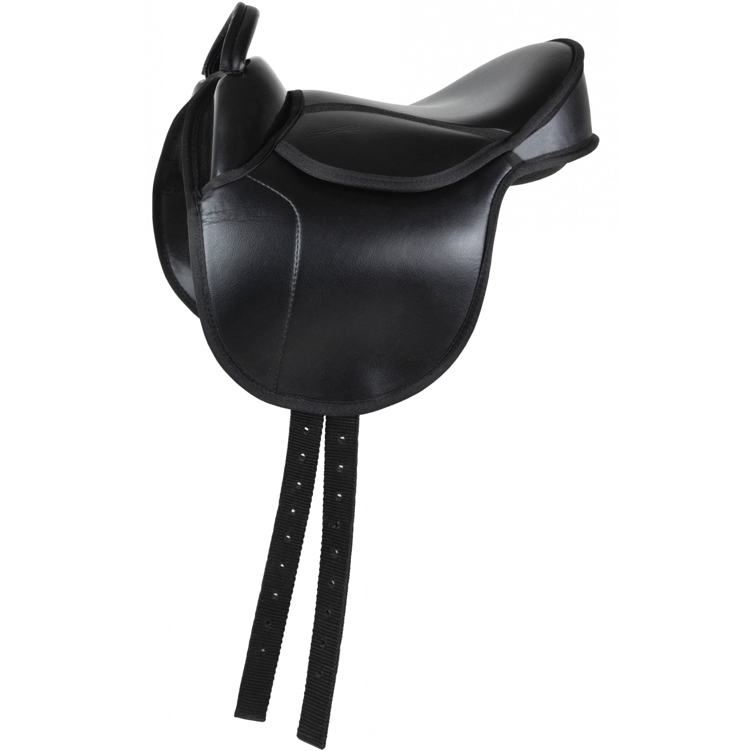 Holzpferd Sattel Set Advanced Kunstleder Schwarz Größe 12"