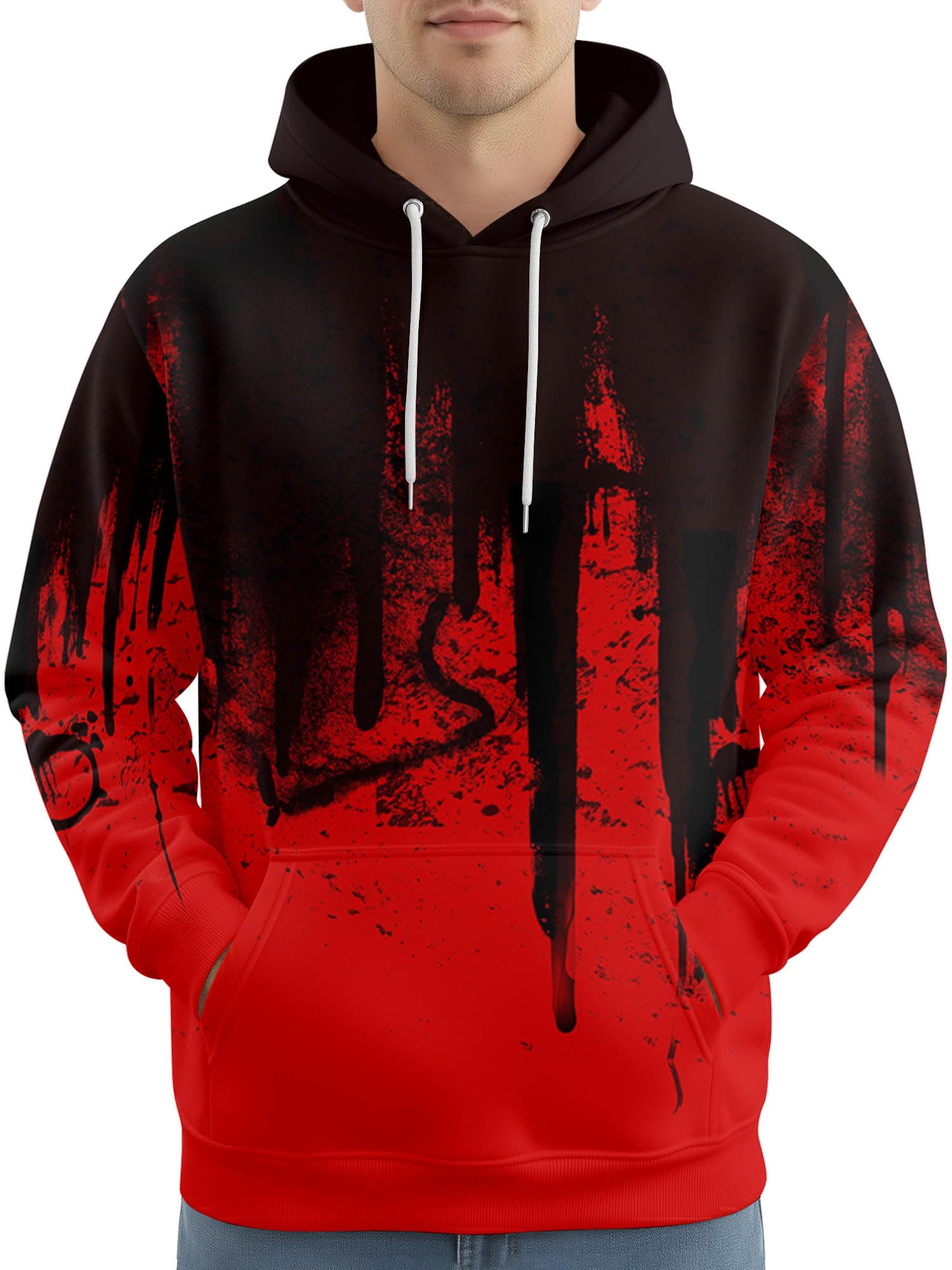 PAGYMO Graphic Hoodies for Men Funny Novelty Pullover Hooded Sweatshirt