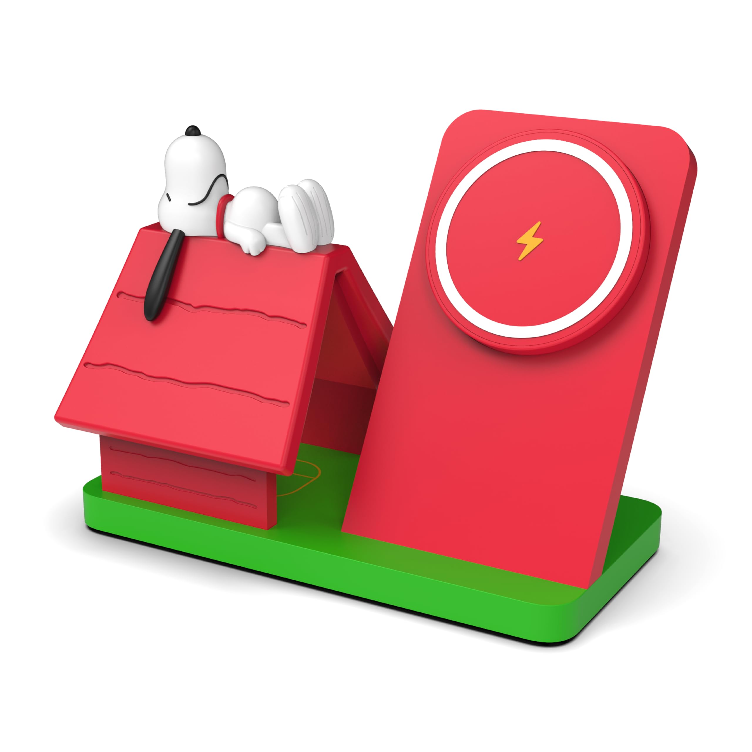 SOAR Peanuts - Stazione di ricarica wireless per cani, colore: rosso
