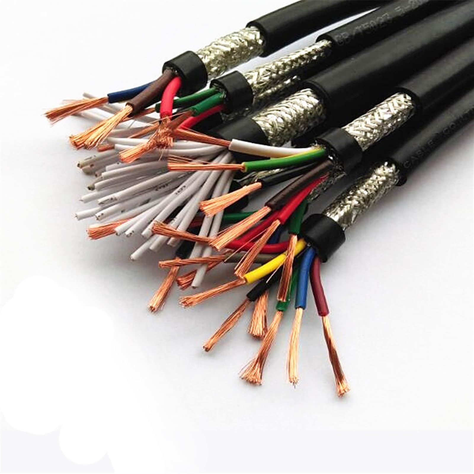 Cables de control apantallados, Cable blindado multinúcleo antiinterferencias 15AWG 1,5 mm2 y telar de conector cable(16 cores 2 meter)