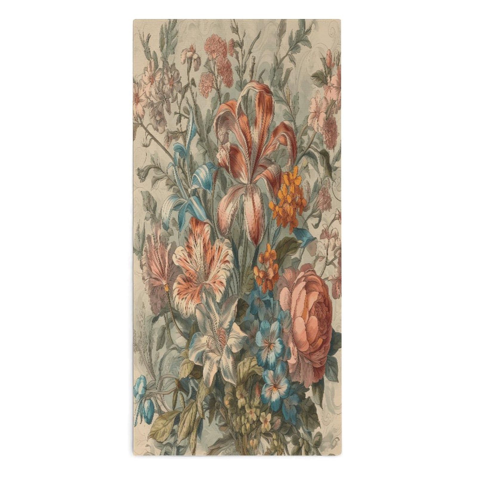 Btcowzrv Style Decorative Flowers Bath Towel Beach Towels Shower Towel