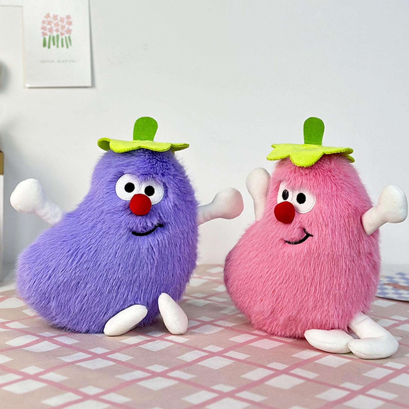 Amazon.co.jp: なす人形、なすのぬいぐるみ,なす人形赤い鼻のかわいい