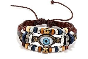 Evil Eye Bracelets for Men, Protection Bracelet for Women