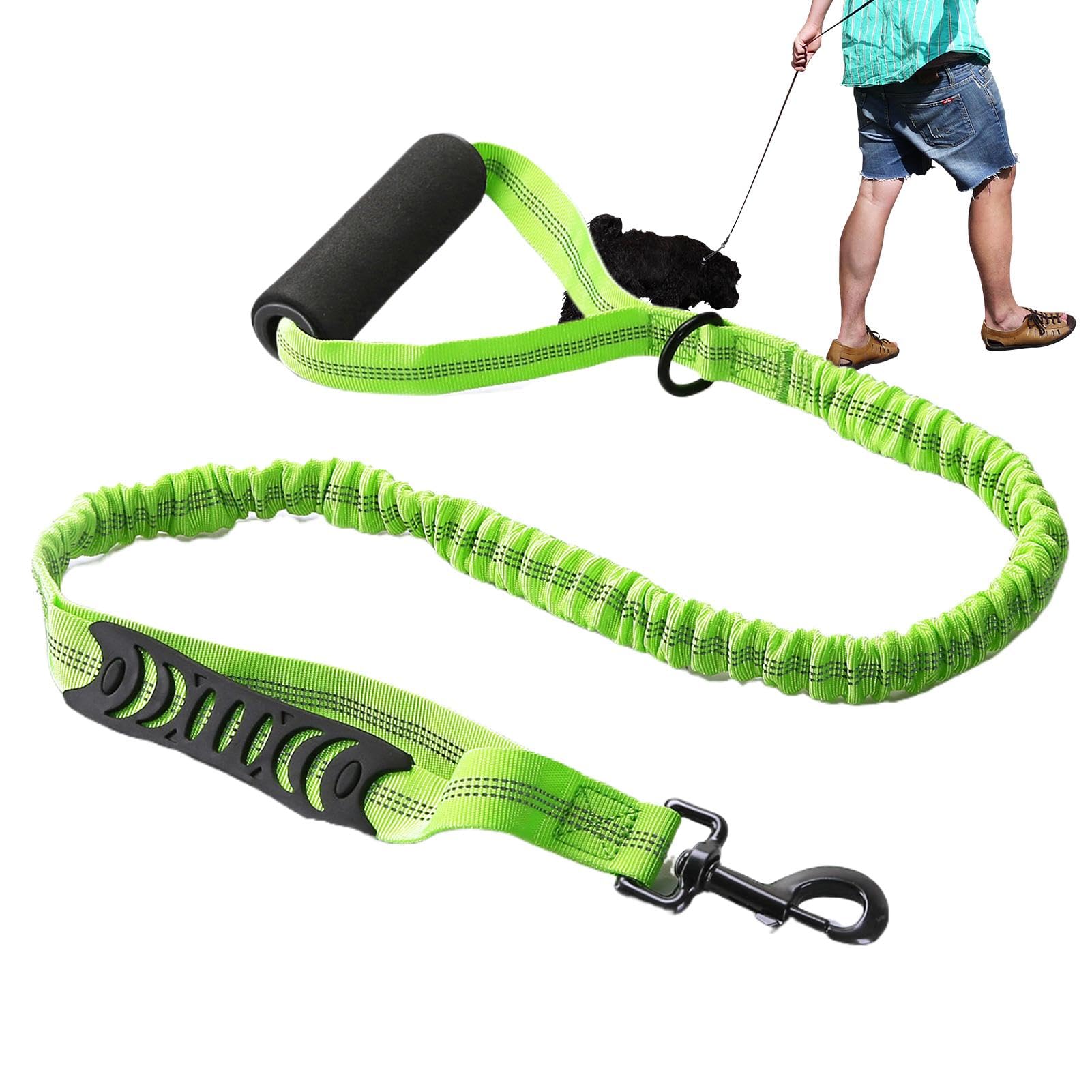 Shock Absorbing Elastic - Reflective Stretch Pet Lead, Multifunctional Pet Tool | Relief Design Lead, Durable Lead with Soft Grip for Small to Medium Dogs
