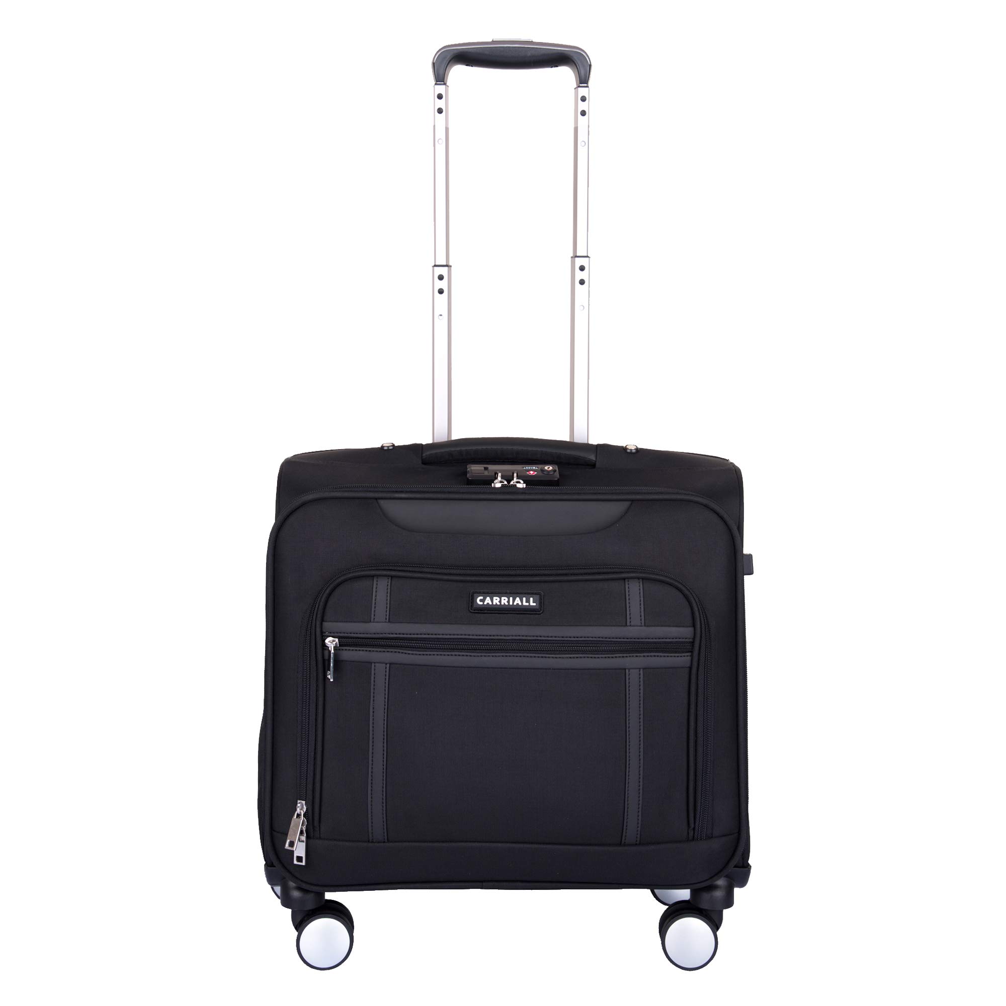 - Carriall Stark Travel Suitcase (Black) | Cabin Trolley Bag for Men & Women | overnighter Bag| Pilot | Small Cabin Luggage| Cabin Trolley Luggage for Office & Flight