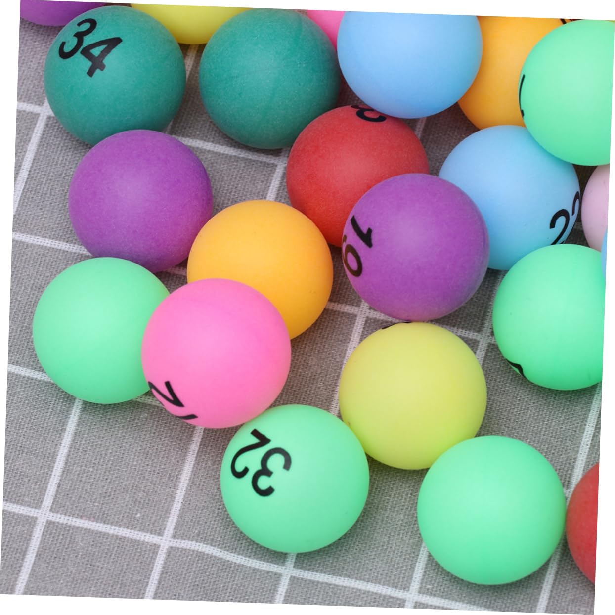 YARNOW 100 Piezas Tenis de Mesa Numbers Game Water Balls Bolas de Loteria para Fiesta Bolas de Cerveza de Loteria Pelotas de Pong numeradas Mini Pong Pelota de Actividad niño