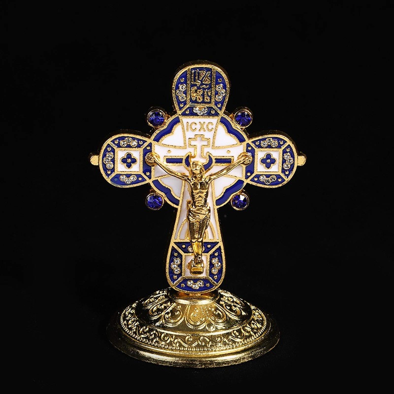 JONJUMP Jesus Cross Orthodox Catholic Icon Religious Home Decoration Church Orthodox Cross Crafts
