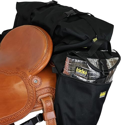 Miniatura 3 de TrailMax Medium Saddlebags for Trail Riding Insulated Saddle Bags for Horses Saddle Bags with Detachable Cantle Bag Saddle Bag & Cantle Bag Set