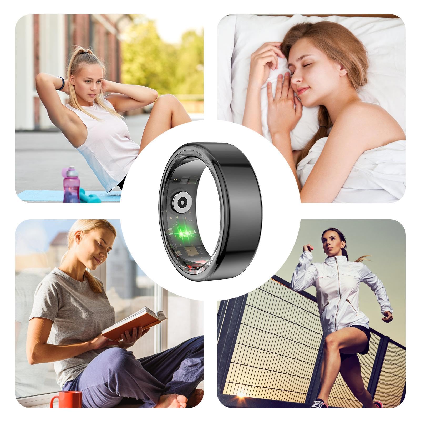 smart women men, fitness tracker, sleep tracker, impermeabile health tracker per sport, activity tracker, cardiofrequenzimetro, registratore del sonno promemoria attività