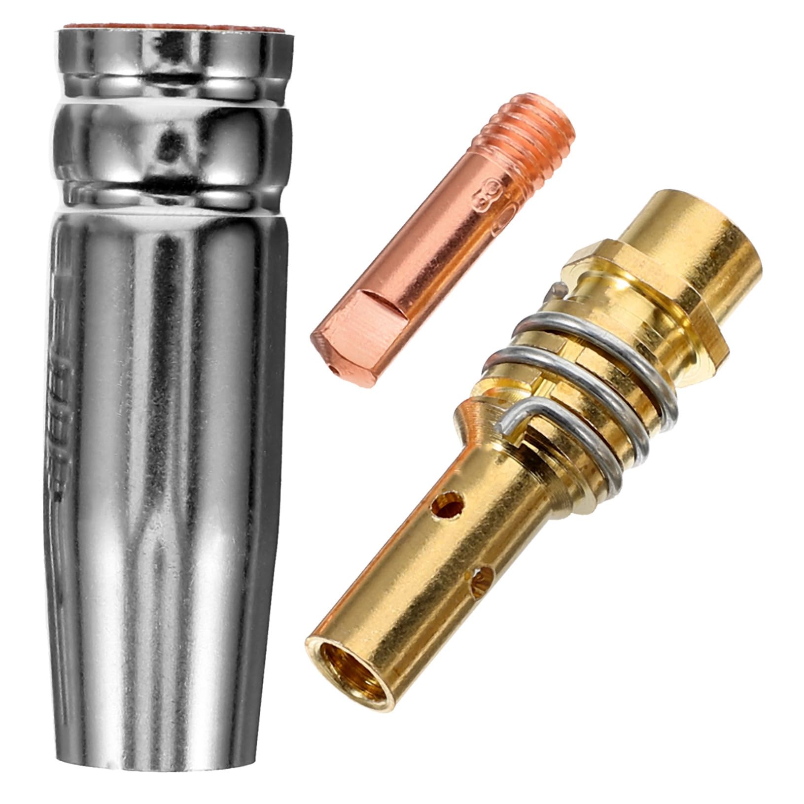 WOONEKY 1 Set Welding Accessories Welding Nozzle Tip Welding Consumables Accessories Welding Nozzle Kit Nozzle Tips Kit Welding Tip Replacement Welder Nozzles Welding Supply Copper