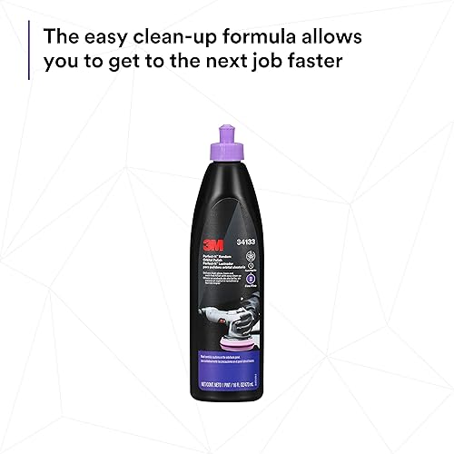 Miniatura 8 de 3M Perfect-It - Pulidor orbital aleatorio, 34133, 1 pinta, pulidor de corte rápido para pulir y pulir automotrices, acabado de alto brillo