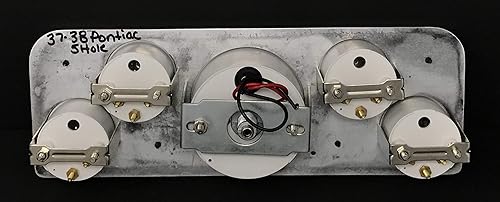 Miniatura 5 de Dolphin Gauges 1937 1938 Pontiac Car 5 Gauge Dash Cluster Panel Set Mecánico