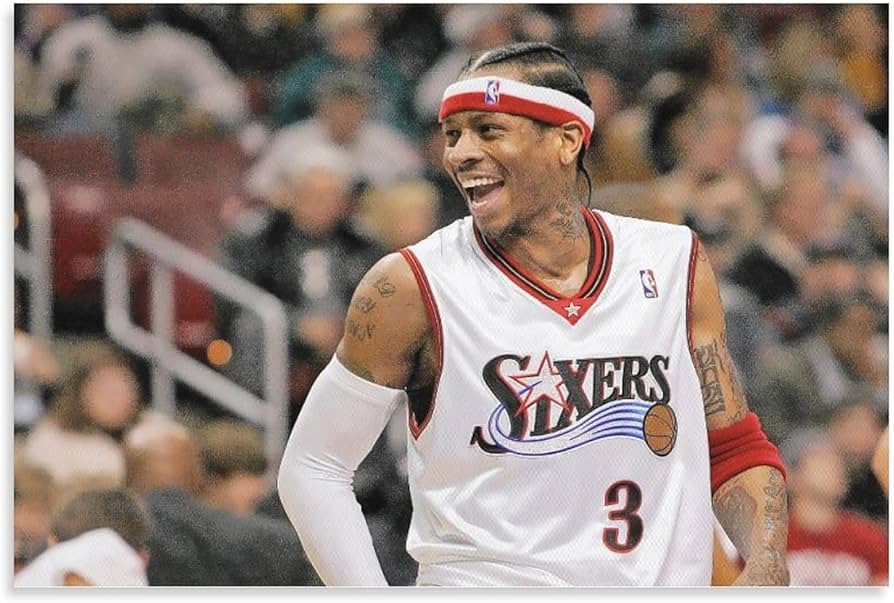 Amazon.co.jp: NBA アレン・アイバーソン (58) キャンバスウォール