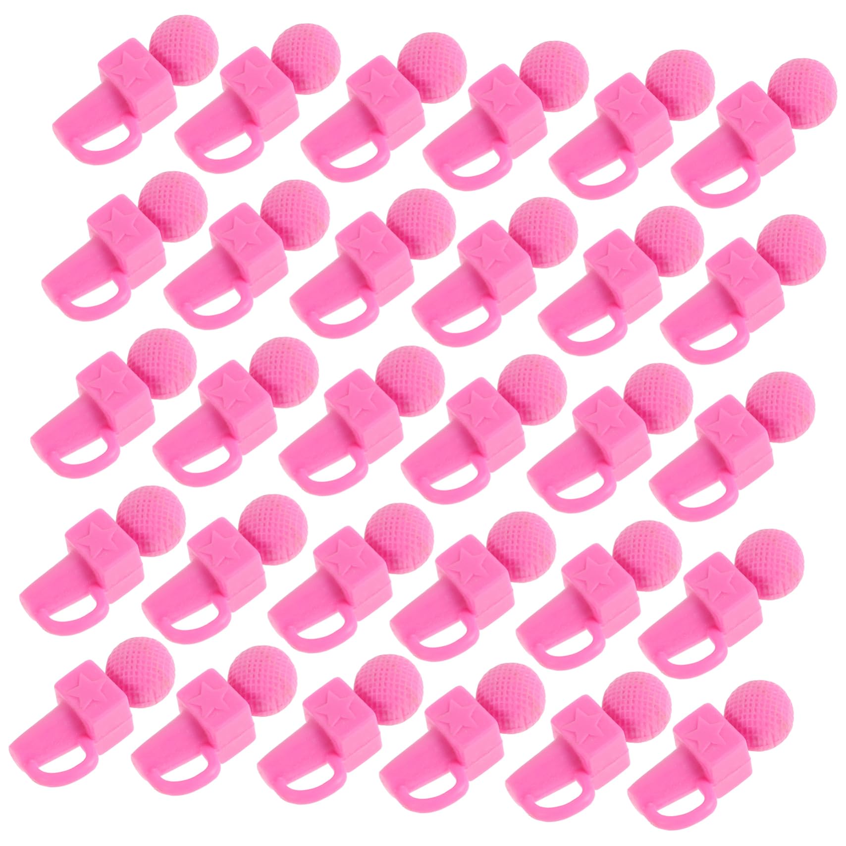 ERINGOGO Girls Toy Karaoke Microphone Miniature Pink Mic for Dollhouse Portable Kids Karaoke Machine