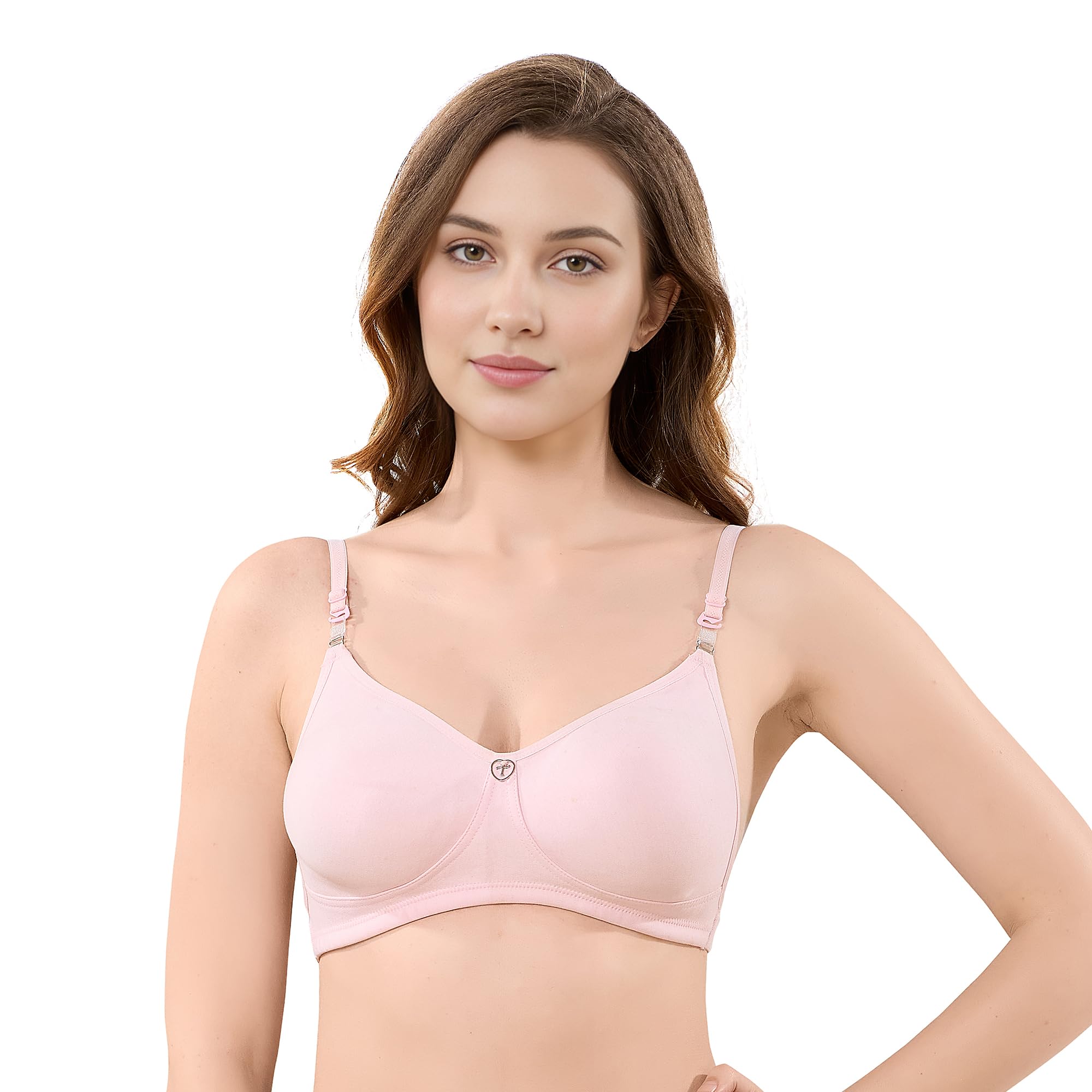 trylo Riza Backless Women's Spacer Fabric Non-Padded Non-Wired Molded Cups Full Coverage Bra-picture-36