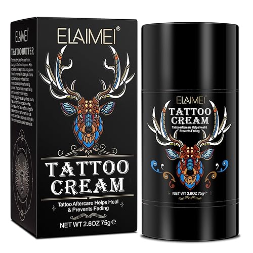 Bálsamo para el cuidado posterior del tatuaje, bálsamo de mantequilla de tatuaje de 2.6 onzas, para antes, durantes, después de tatuajes, crema de