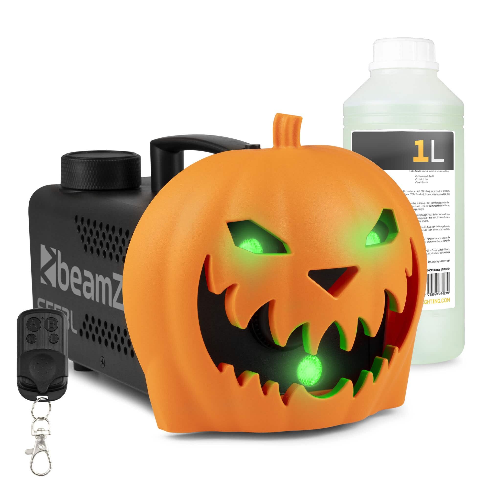 BeamZ S553l - Máquina de humo 550W para fiestas en casa con efecto LED | 550W de potencia, calentamiento rápido y gran salida de humo, incluye 1L de líquido, para DJs, eventos y escenarios
