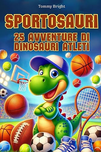 Sportosauri: 25 Avventure di Dinosauri Atleti: Ediz. a Colori | Libro per Bambini di Storie Illustrate con Morali, per Bambini dai 5 Anni in su