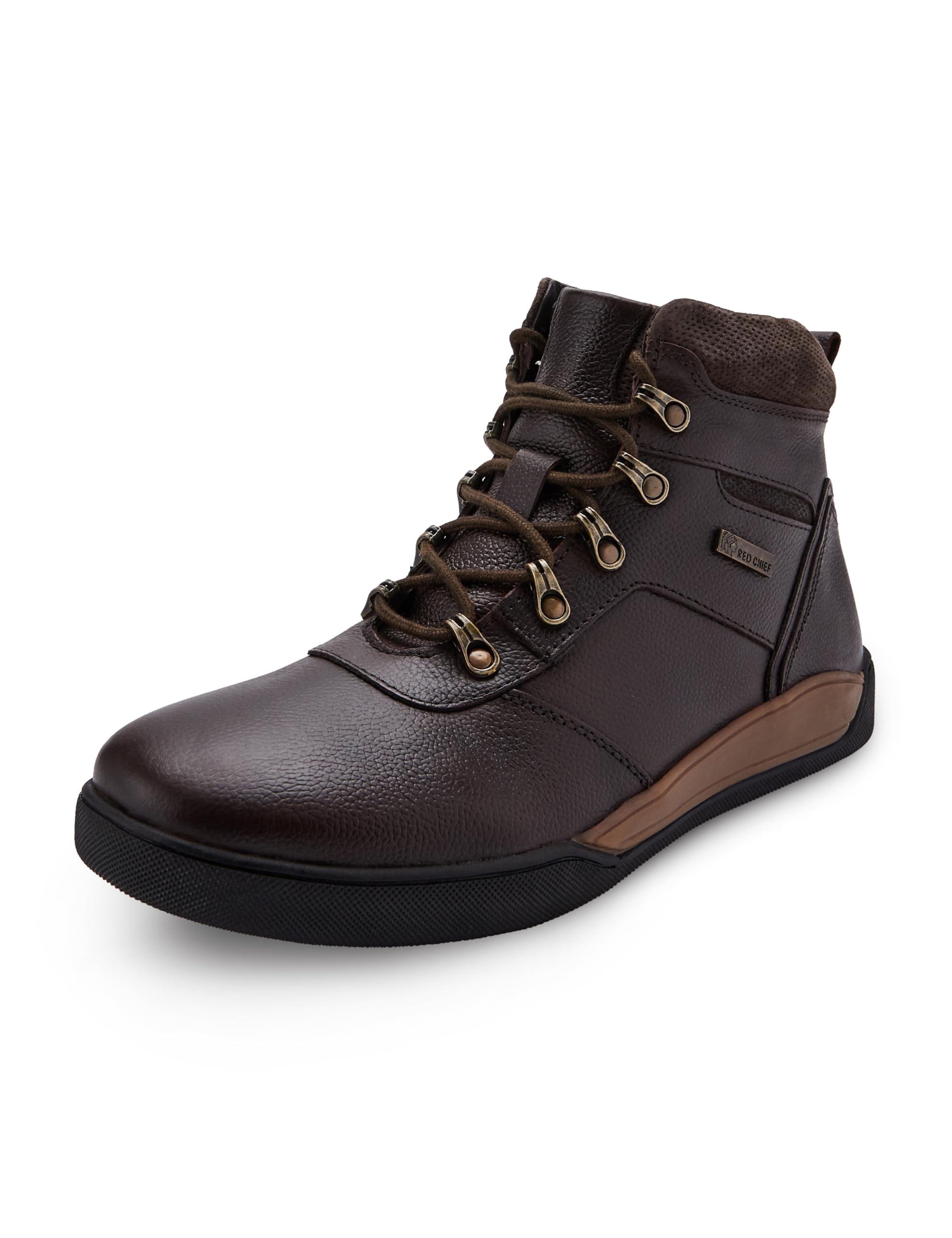 red chief Genuine Leather Classic Lace Up | Casual Boot for Men | TPR Sole-picture-18