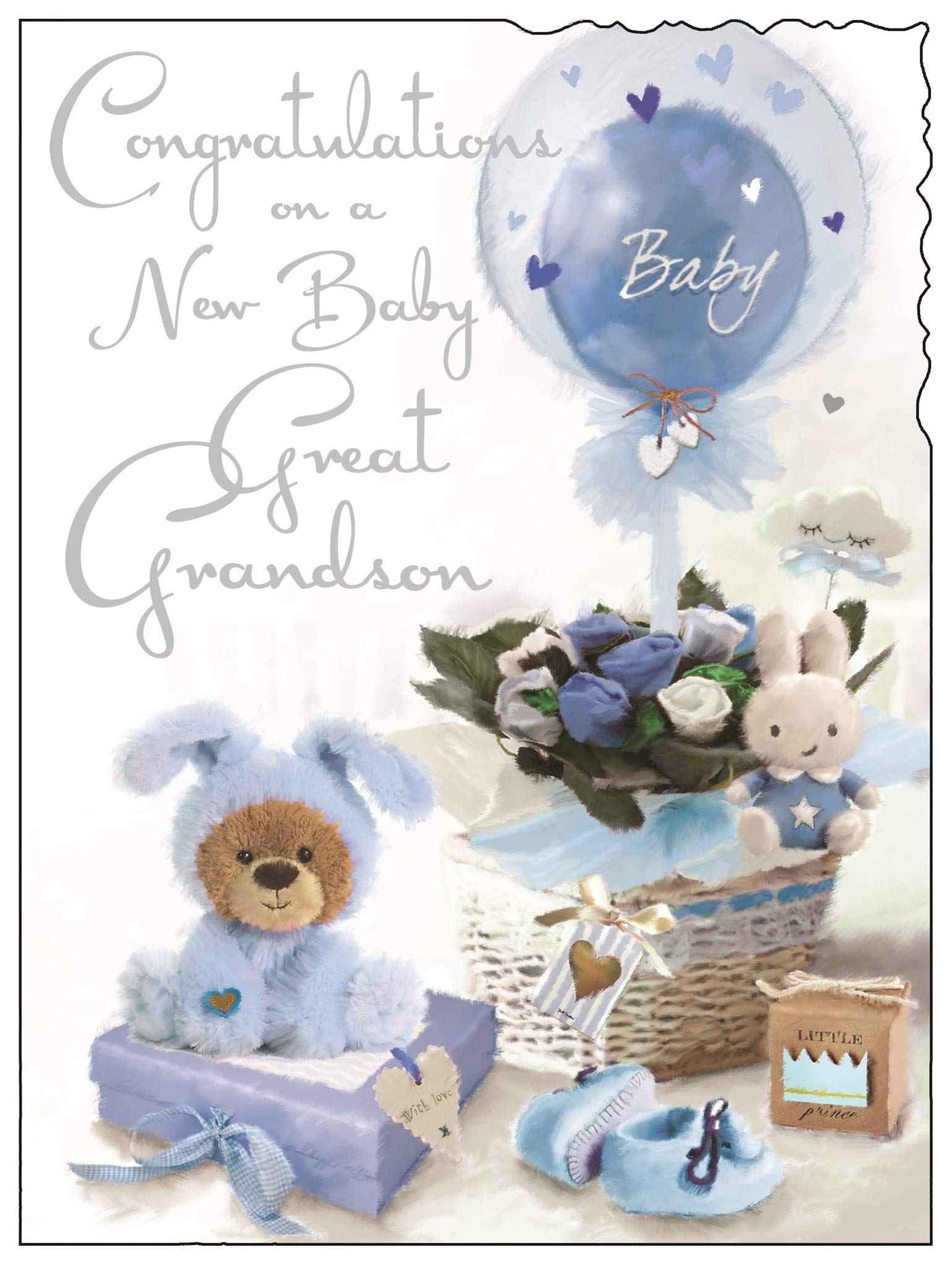 Jonny JavelinCongratulations On A New Baby Great Grandson Card