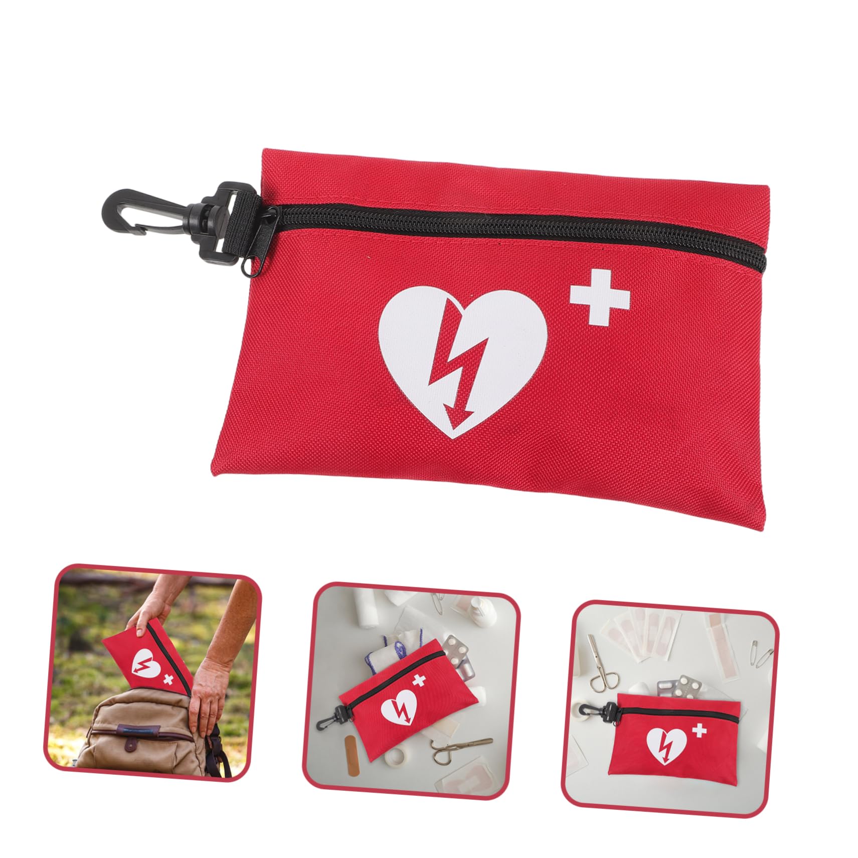 SHINEOFI 5 Piezas Mochila Con Hebilla Para Supervivencia Al Aire y Kit De Emergencia De Primeros Auxilios Para Prevención De Epidemias Bolsa De Medicina Al Aire Largo Paño