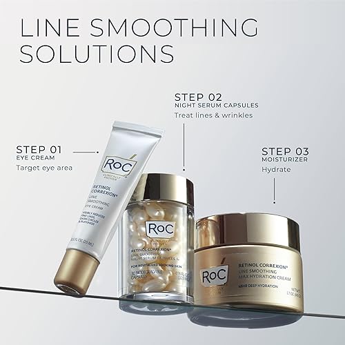 Miniatura 9 de RoC Retinol Correxion Max - Hidratación diaria antienvejecimiento con ácido hialurónico crema para el cuidado de la piel sin aceite para líneas