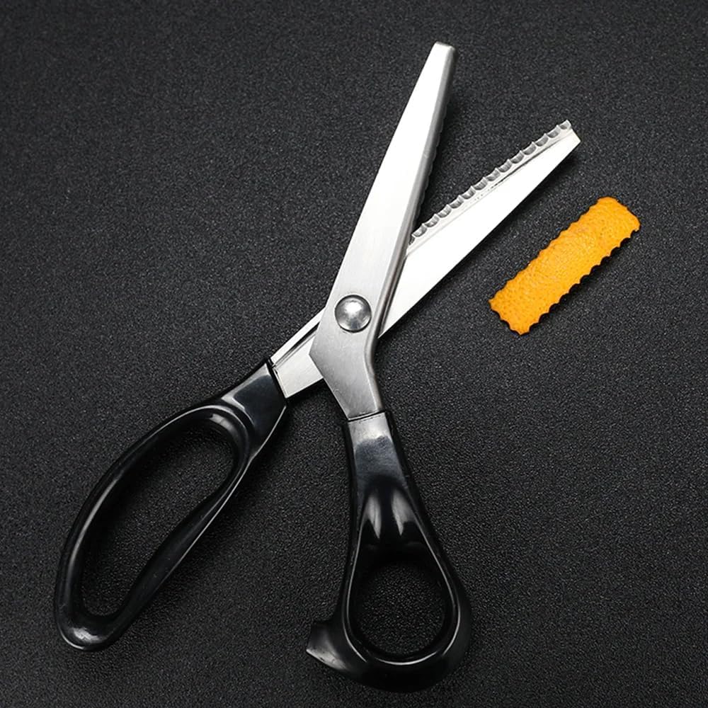 Orange Peel Lemon peel Lace Fabric Cocktail Decoration Scissors Bar Stainless Steel Scissors (Semicircle)