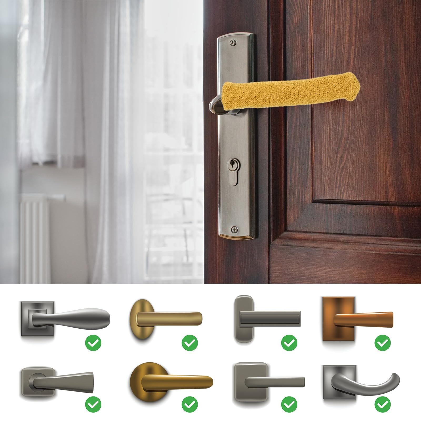 PATIKIL Knitted Door Handle Cover - Image 4