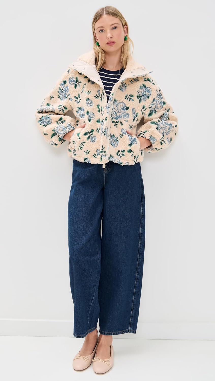 Women's Roses Sherpa Jacket - Image 3