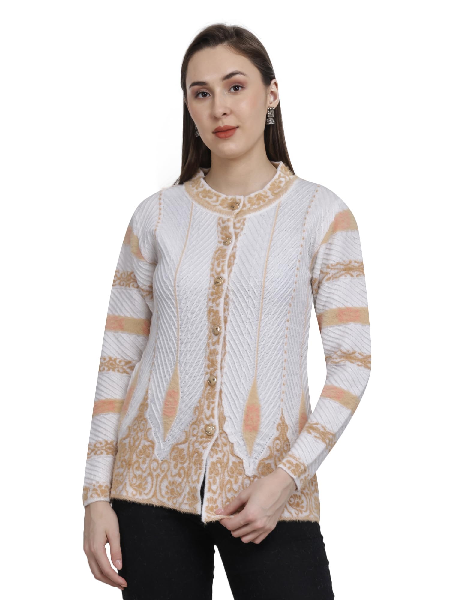 chatanya Womens Full Sleeve Winter wear Cardigan Sweater-picture-10