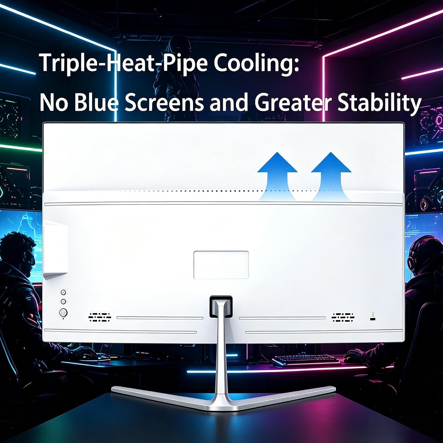 23.8" All-in-One Computer with Webcam, FHD 1920x1080 Display, CPU-i5 up to 3.6GHz, 8GB DDR4 RAM, 256GB SSD, Windows 11 Home with HDMI WiFi 5/BT 4.0 Wired Keyboard & Mouse