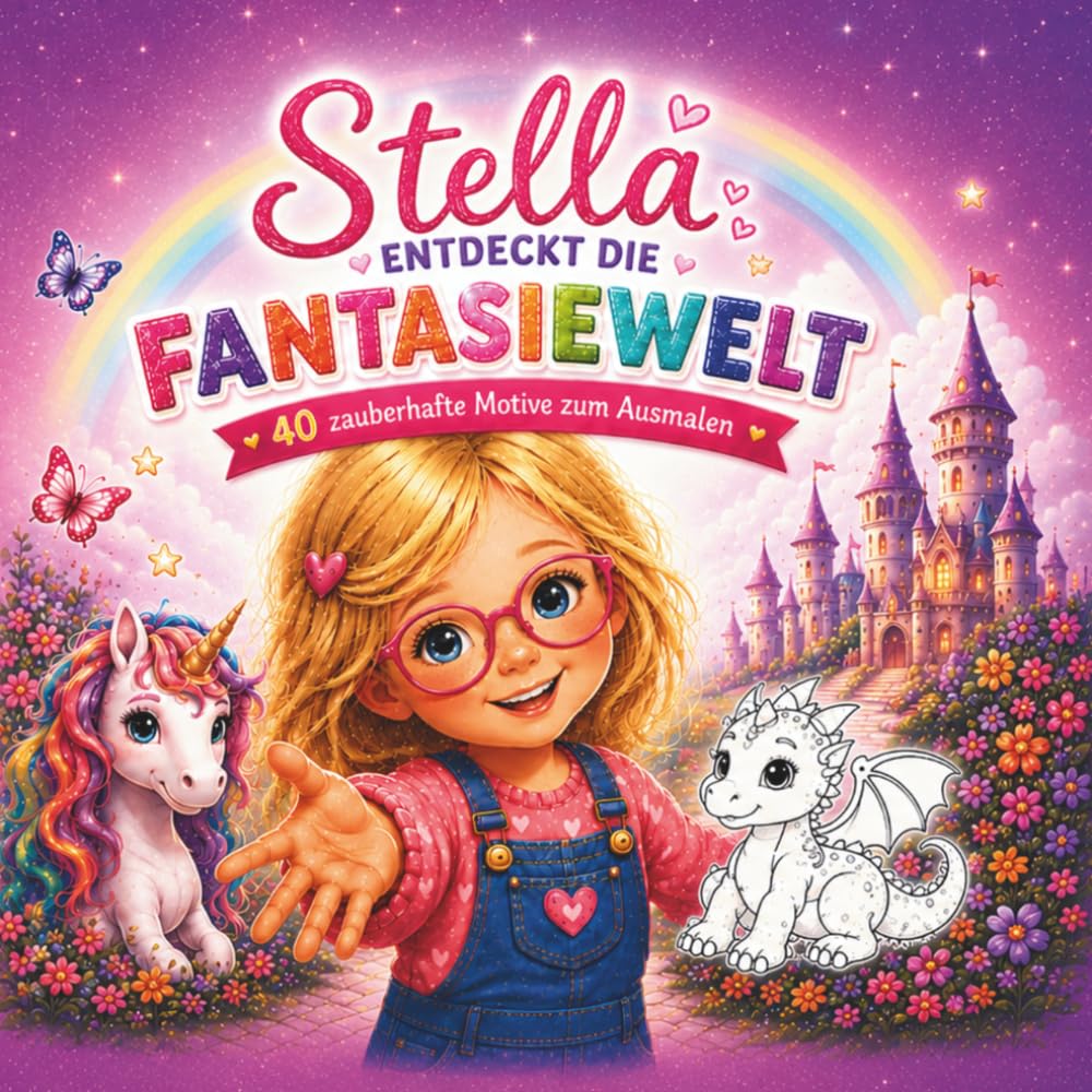 Stella entdeckt die Fantasiewelt: Ein zauberhaftes Malbuch voller Fantasiewesen, magischer Abenteuer und kreativer Ausmalmomente für Kinder von 5 bis 7 Jahren (Willkommen in der Welt von Stella!)