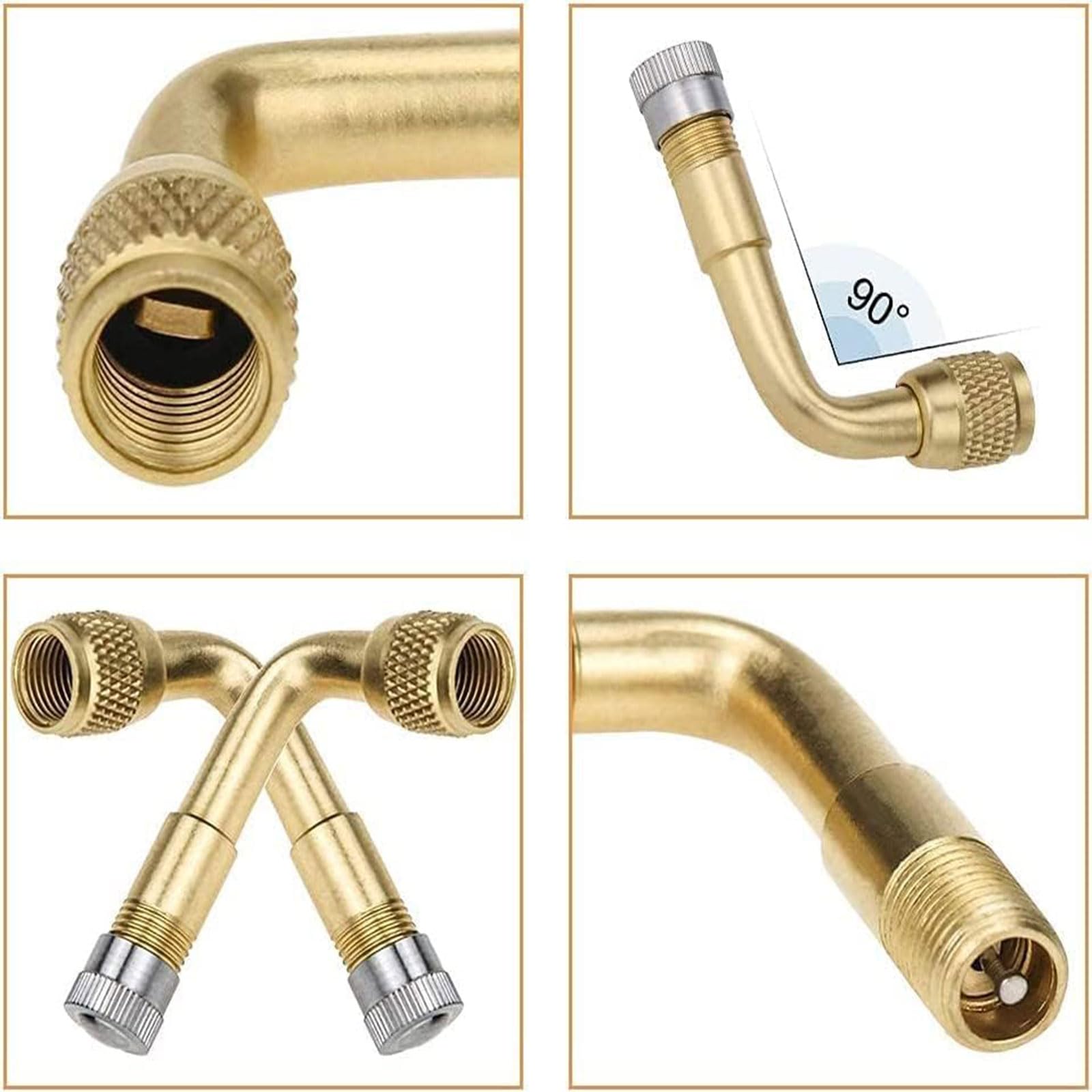 Tyre Valve Extension adapter przedłużający 90 stopni i 180 mm elastyczna gumowa końcówka zaworu tyre-zaworu miedzianego adapter kątowy przedłużenie zaworu do samochodu, motocykla, skutera