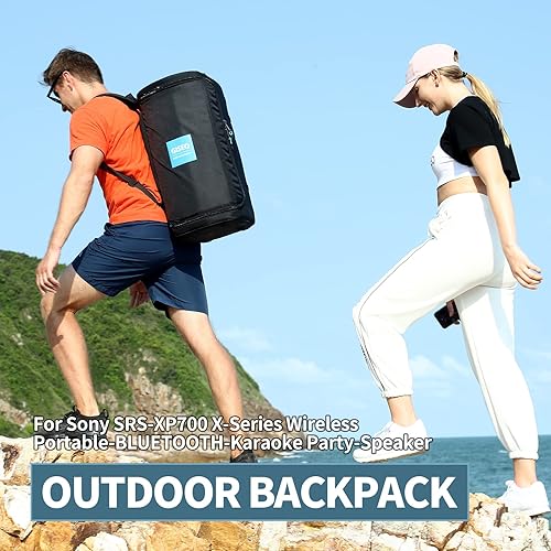 Miniatura 6 de Bolsa de altavoz, mochila portátil para almacenamiento de viaje para Sony Serie X, mochila de transporte para Sony SRS-XP500 SRS-XP700 Altavoz
