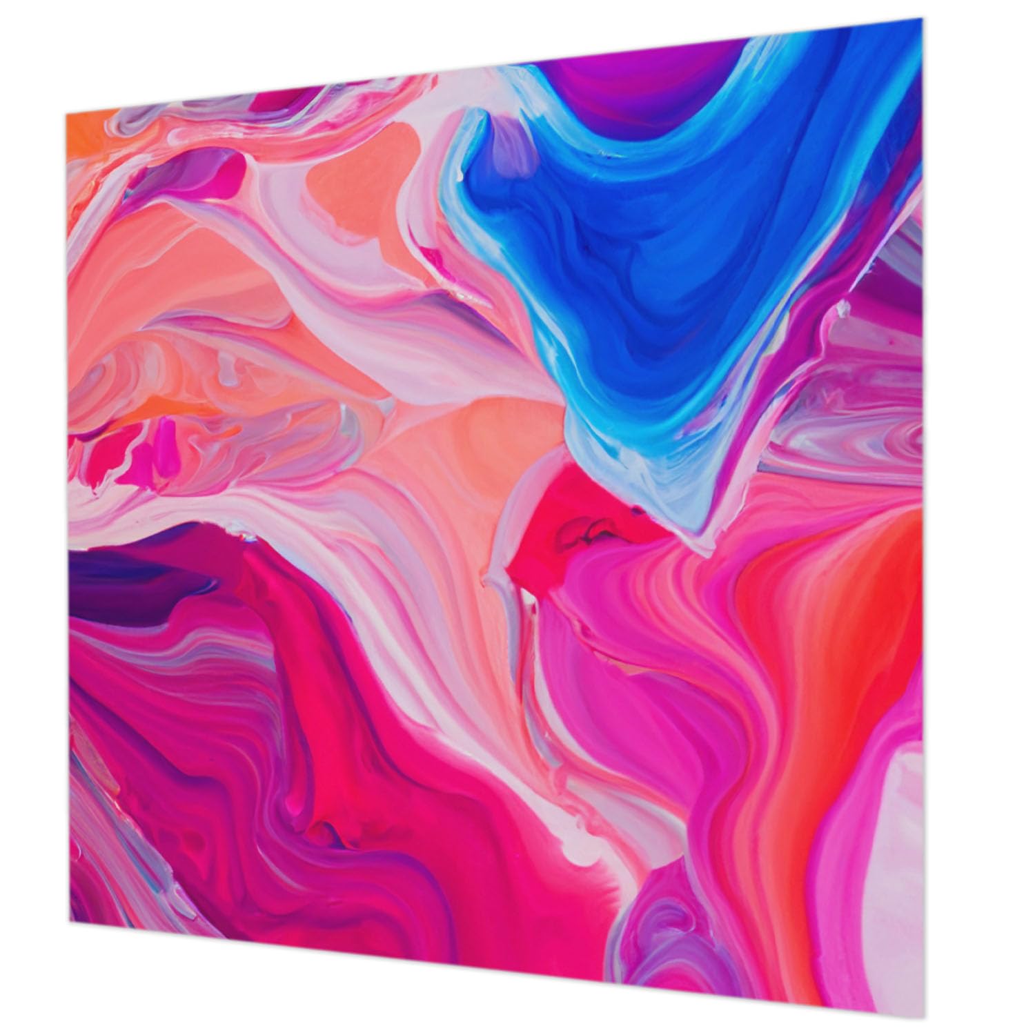 Papier peint intissé vagues liquides décoration murale salon colle incluse