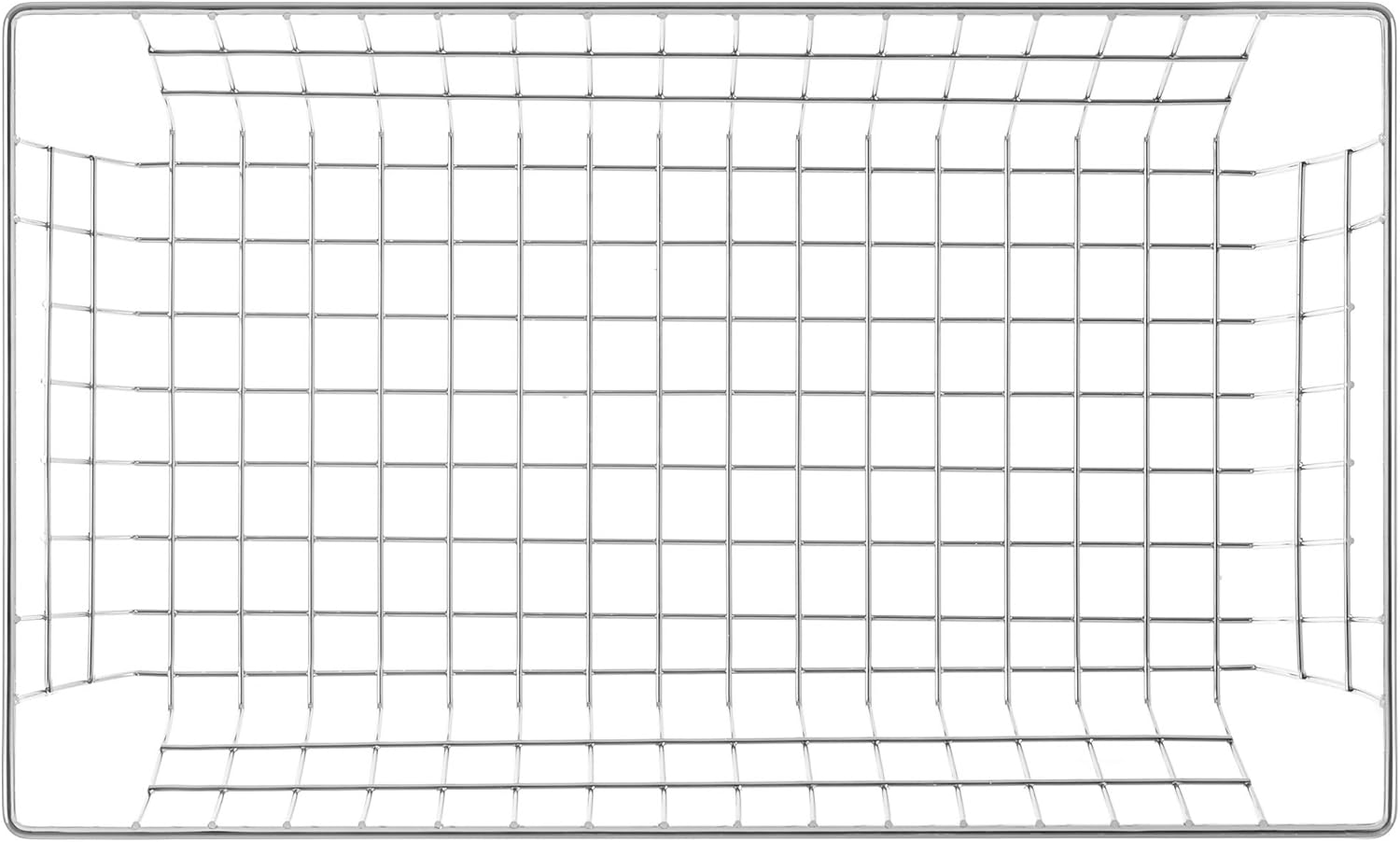 Slideep Farmhouse Wire Organizer Storage Bin Basket with Handles, Food Storage for Kitchen Cabinets, Pantry, Closet, Bedroom, Bathroom, Office 6 Pack