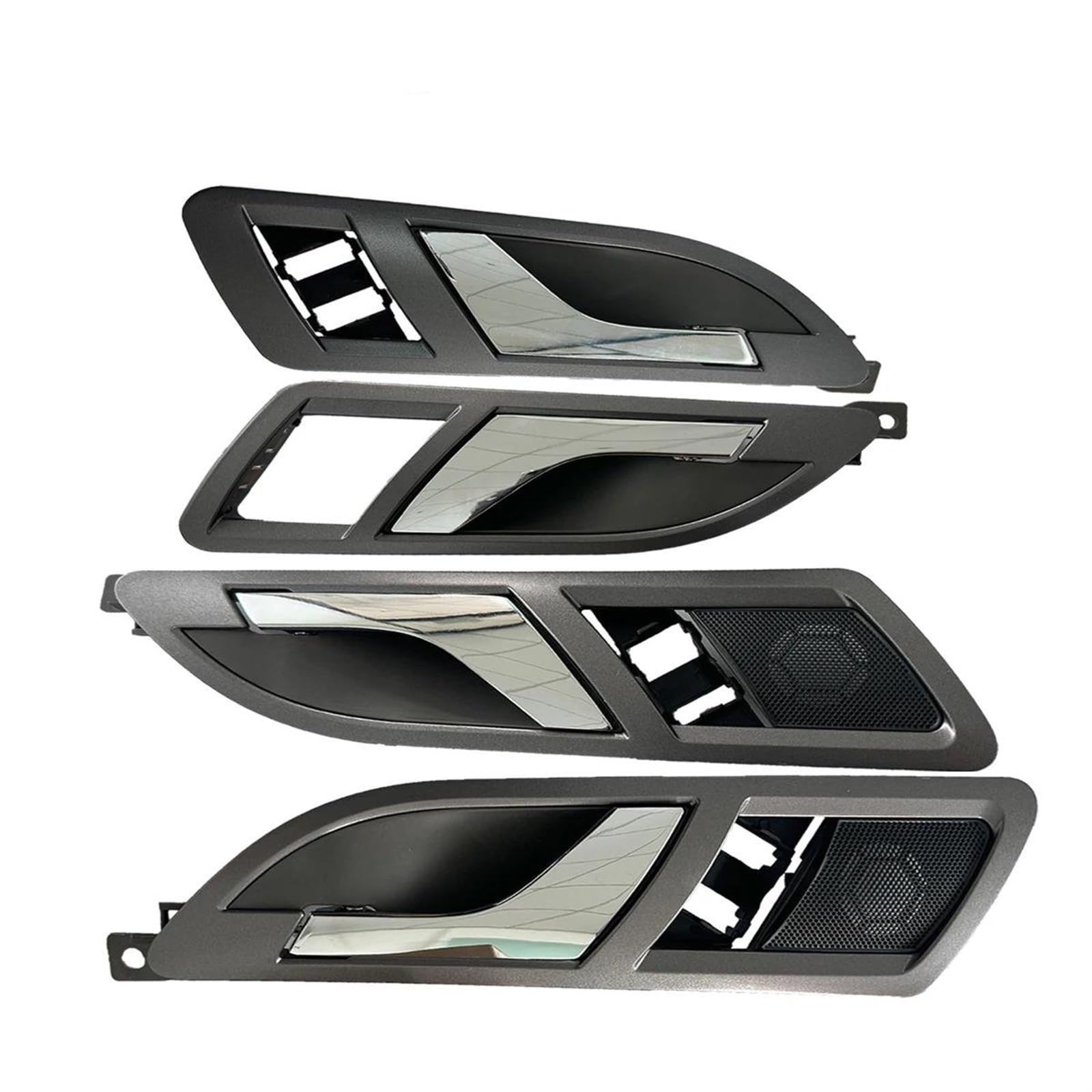 Qibbei 1 Set Of 4 Pieces Car Accessories Inner Door Handle Cover Armrest Bracket For Skoda For Superb Mk1 3U 2001-2008