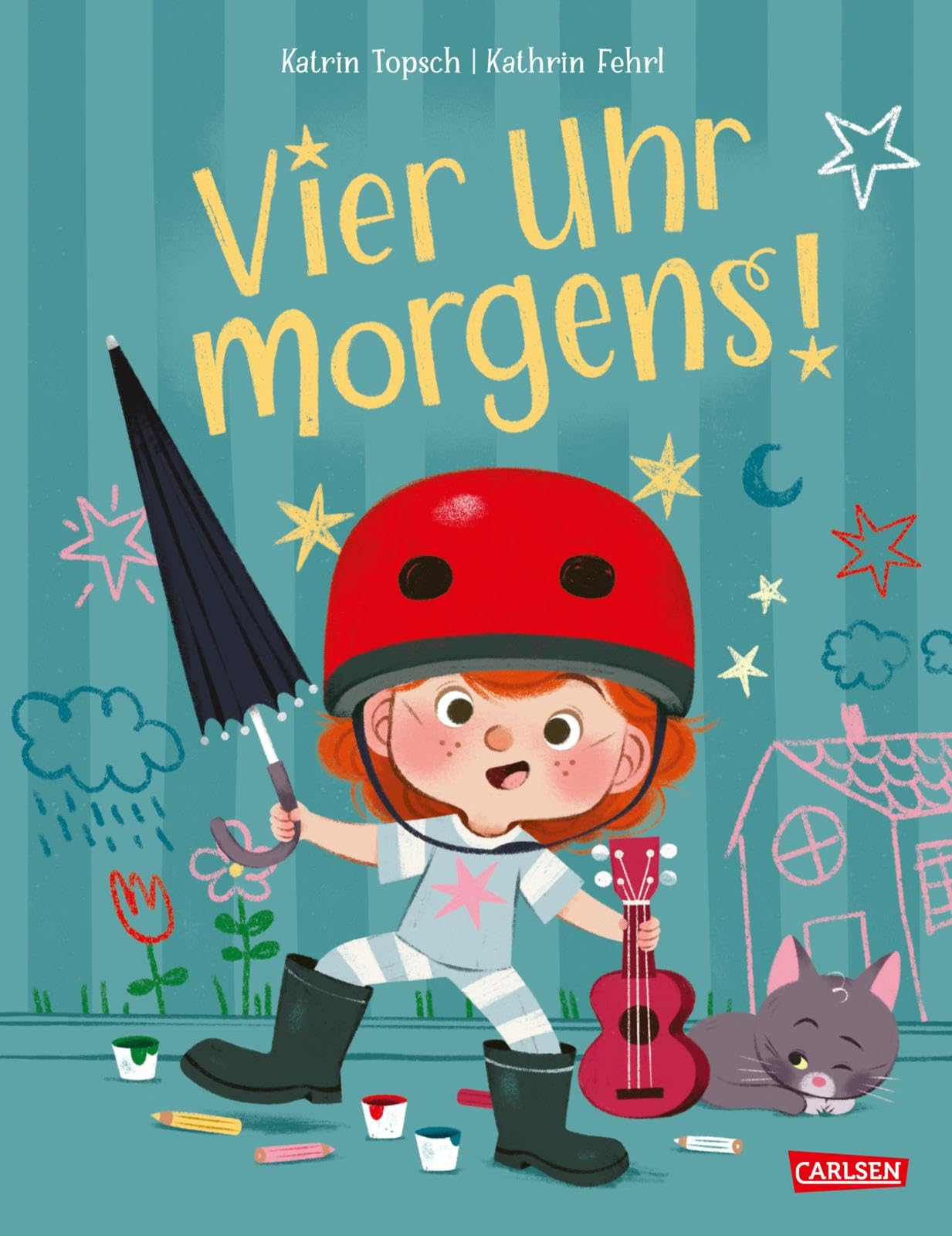 Vier Uhr morgens!: Lustiges Bilderbuch über das Einschlafen und Aufstehen I Für Kinder ab 3 Jahren