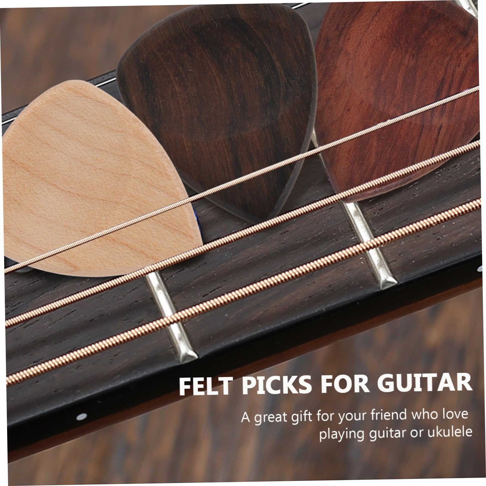 ifundom 12pezzi Plettri Per Chitarra e Accessori e Resistenti Plettri Diverse Legnose