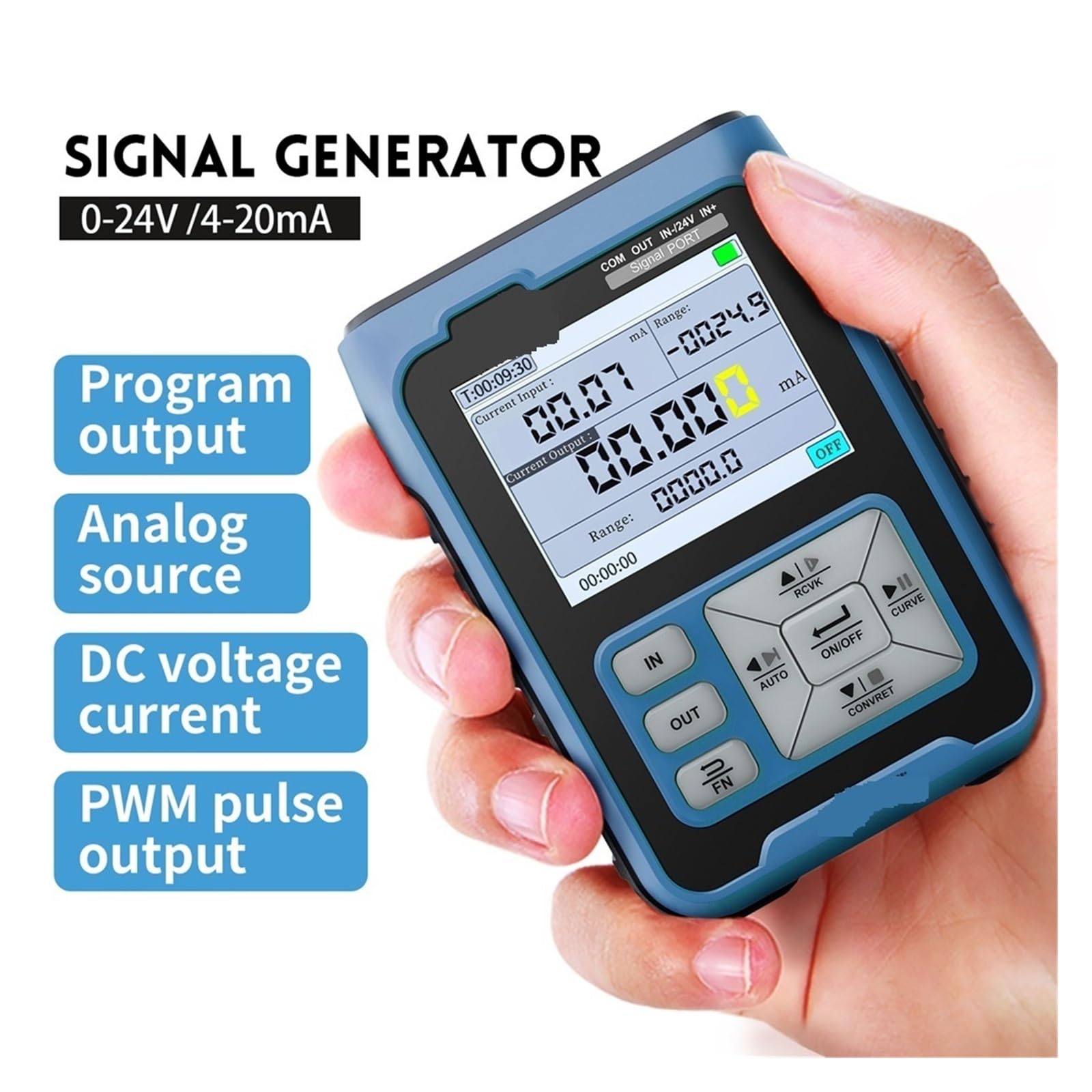 Generatory Sygnału 4-20 MA, 0-24 V, Regulowane Napięcie, Prąd, Impuls PWM, 2,4-calowy Wyświetlacz TFT LCD, Symulator, Kalibrator, Nadajnik Szerszy zasięg